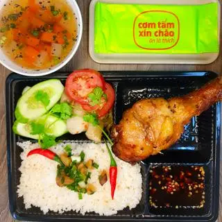 Hình ảnh Cơm Tấm Đùi Gà Quay Mắm Tỏi