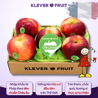 Hình ảnh Táo Juliet Organic Pháp size to - khay 05 quả ~ 1.25kg - Organic French Apples - Klever Fruit