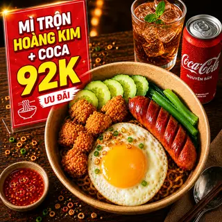 Hình ảnh Mì Trộn Hoàng Kim + CoCa 