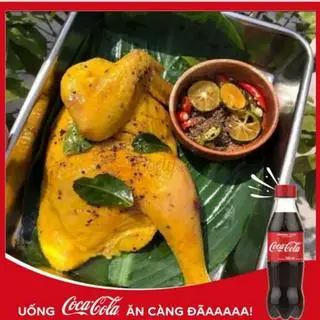 Hình ảnh Gà ủ muối hoa tiêu nửa con - Coca chai