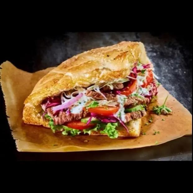 Hình ảnh Bánh mì donner kebab tam giác