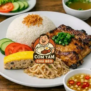 Hình ảnh Combo cơm tấm sườn bì chả - Coca ly