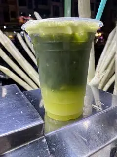 Hình ảnh rau má mix nước mía