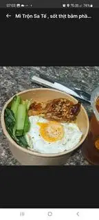 Hình ảnh Mì trộn sa tế - sốt thịt bằm phần đặc biệt