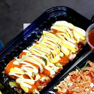 Hình ảnh Bánh Tráng Cuốn Mix Sốt