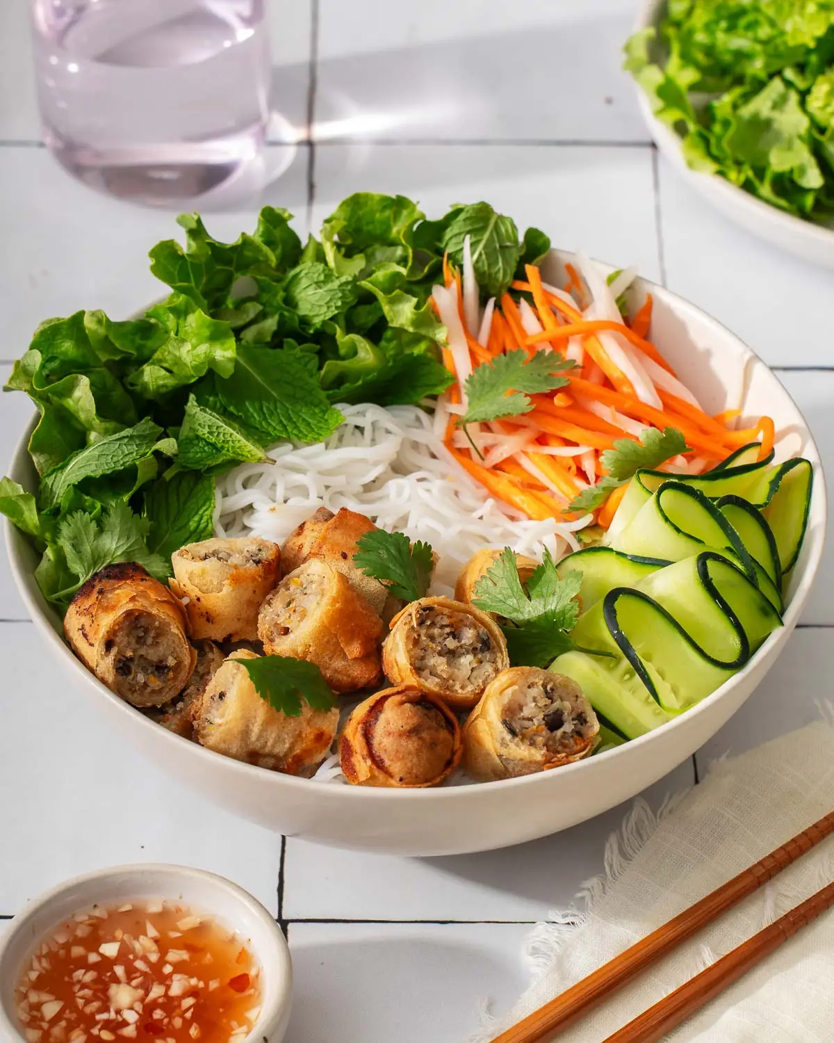 Hình ảnh Bún Thịt Xào + Chả Giò