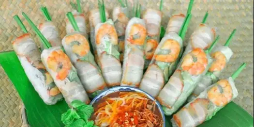 Hình ảnh 10 GỎI CUỐN TÔM THỊT +tặng 1 ly hồng trà nhỏ