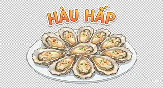 Hình ảnh Hàu hấp cách thủy(1kg từ 9-12 con)
