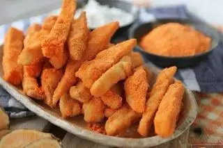 Hình ảnh khoai lang lắc phô mai size nhỏ