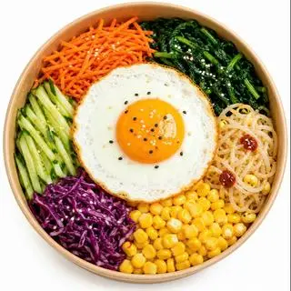 Hình ảnh Cơm trộn trứng sốt Hàn Quốc