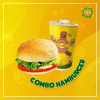 Hình ảnh Hamburger + Thức Uống