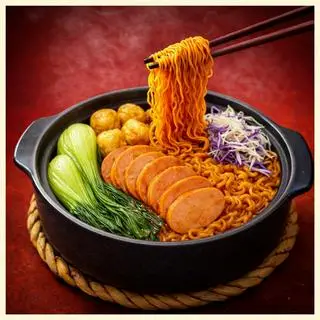 Hình ảnh Mì trộn xúc xích