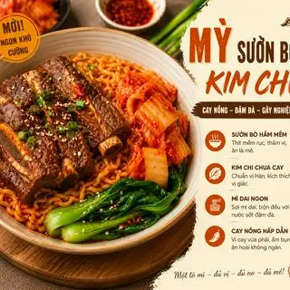 Hình ảnh Mì sườn bò kim chi