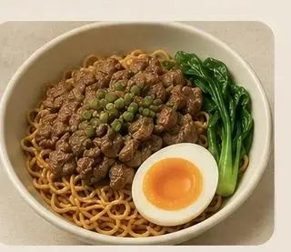 Hình ảnh Mì trộn bò tái lăn
