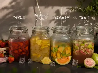 Hình ảnh Combo 3 ly trà trái cây tùy chọn 
