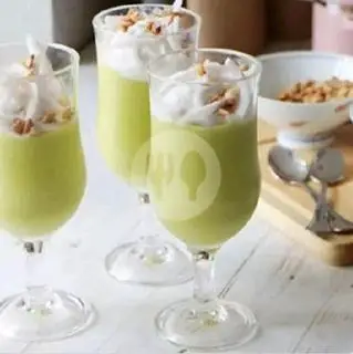 Hình ảnh sinh tố bơ+dừa ly 500ml