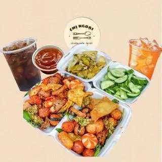 Hình ảnh Combo Thập Cẩm LỚN Chiên Mắm Tỏi + 2ly Trà tắc / Coca