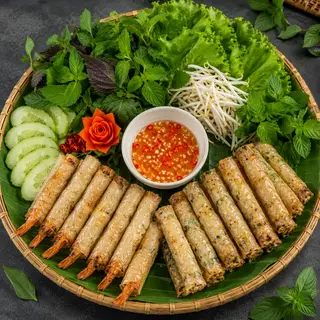 Hình ảnh Combo 10 Ram Bắp+ 10 Ram Tôm kèm bánh tráng và rau