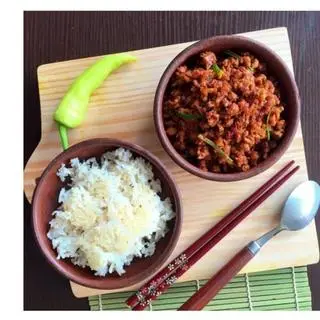 Hình ảnh Cơm mắm tép chưng thịt heo