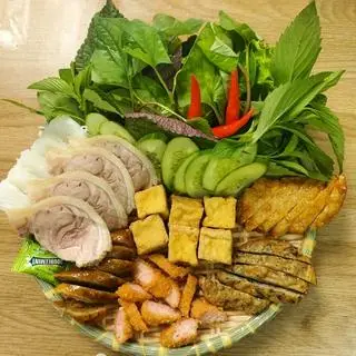 Hình ảnh BÚN  , ĐẬU THỊT , CHẢ CỐM ,CHẢ SỤN , NEM CHUA RÁN