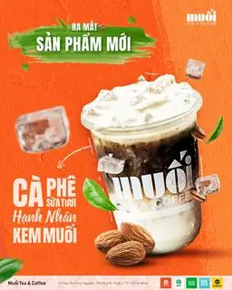 Hình ảnh Cà Phê Sữa Tươi Hạnh Nhân Kem Muối 