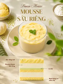 Hình ảnh Mousse Sầu Riêng