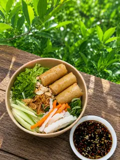 Hình ảnh bún nước tương chả giò 
