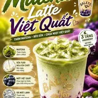 Hình ảnh Matcha Latte Việt Quất
