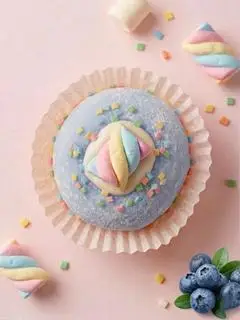 Hình ảnh Mochi việt quất kem tươi