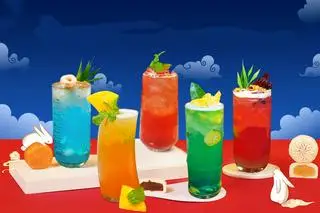 Hình ảnh Trà Măng Cụt Tím, Thạch Táo Xanh (700ml) (Áp Mã Giảm Giá Của Quán Nhé)