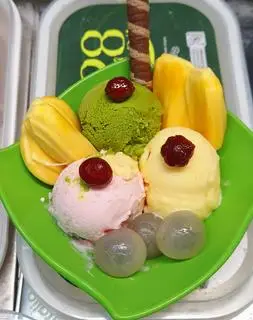 Hình ảnh KEM Ý 3 Vị ( Dừa, Dâu Tây, Trà Xanh )