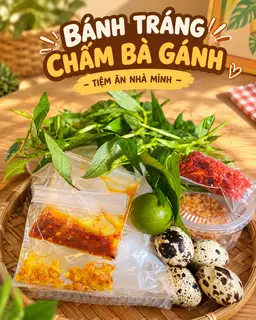 Hình ảnh Bánh Tráng chấm Bà gánh