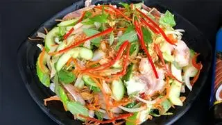 Hình ảnh gỏi tai đu đủ
