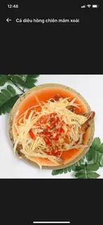 Hình ảnh Cơm cá diêu hồng chiên mắm xoài