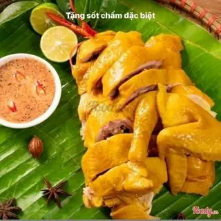 Hình ảnh gà ủ muối nửa con để mát