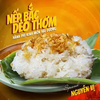 Hình ảnh Xôi Nếp Điện Biên kèm Hành Phi (Xôi Trắng Thêm)