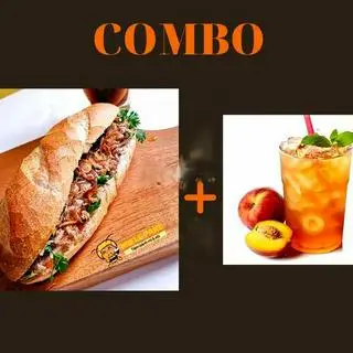 Hình ảnh Bánh Mì Pate Đặc Biệt - Trà Đào