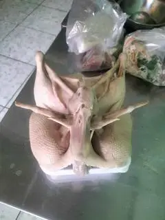 Hình ảnh vịt cúng cháo gỏi đầy đủ 