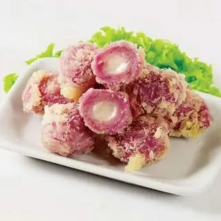 Hình ảnh Mì siukay trộn + 2v khoai môn sốt mayo + 3 bánh bao trứng cá 