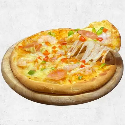 Hình ảnh Pizza Tôm xúc xích