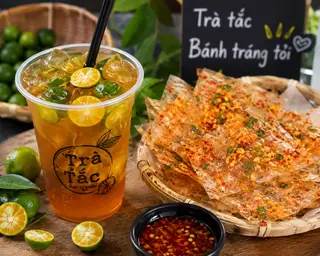 Hình ảnh Combo 3 : Trà tắc + bánh tráng trộn 