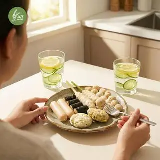 Hình ảnh set 6 healthy 1 xúc xích pho mai+1 chả ức gà rau củ,2 xúc xích ức gà,1 ức gà rong biển,3 viên ức gà nấm mọc,2 ức gà ôm sả 