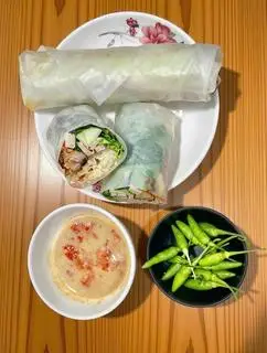Hình ảnh bánh cuốn (mắm đậu)
