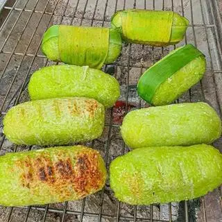 Hình ảnh Chuối nếp nướng lá dứa