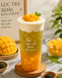 Hình ảnh Lục Trà xoài Kem Cheese size 700ml