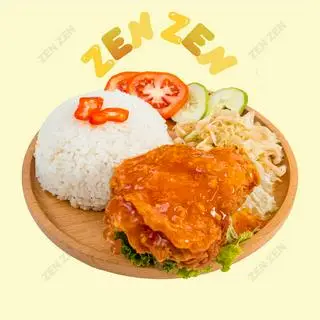Hình ảnh Cơm gà má đùi - tự chọn sốt