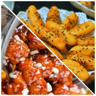 Hình ảnh Gà Sốt Me 3 Người Ăn + Khoai Lang Kén