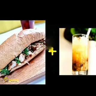 Hình ảnh Combo 3 - Bánh Mì Thịt Nướng Xá Xíu - Trà Vải