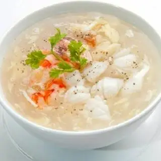 Hình ảnh súp tôm nấm