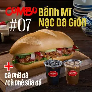 Hình ảnh Bánh mì nạc da giòn + Coffee Đá hoặc Coffee sữa 